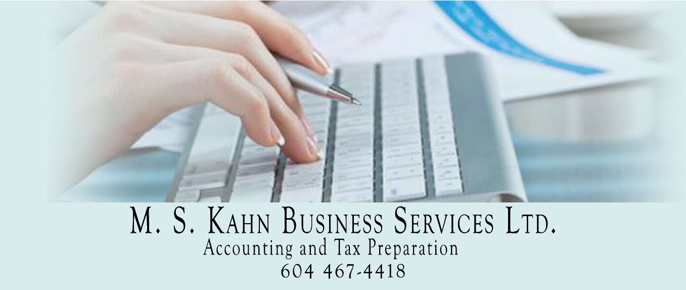 M.S.Kahn Business Services - accounting, bookkeeping and taxes for Maple Ridge and Pitt Meadows